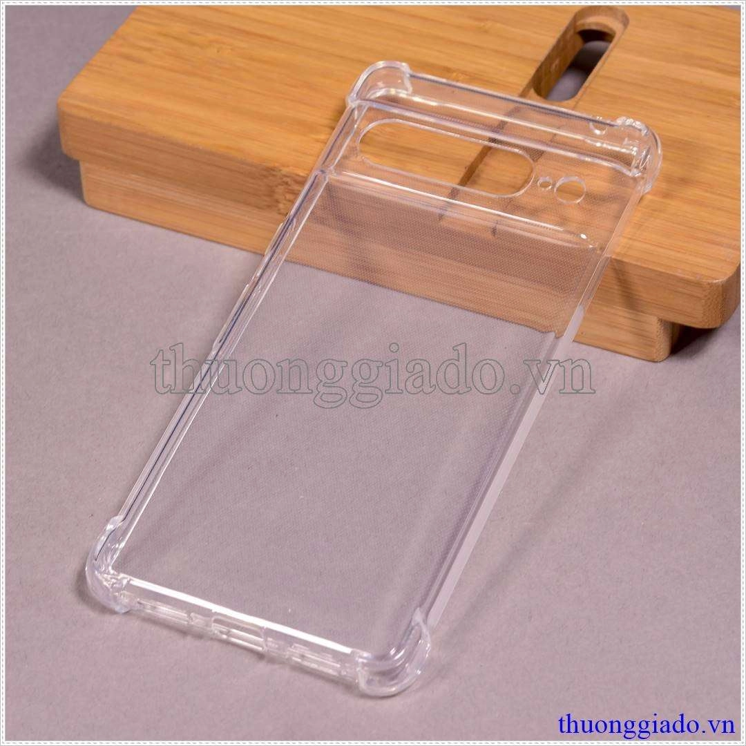 Ốp lưng dẻo Google Pixel 7 Pro ( Ốp lưng Silicone trong suốt tăng cường chống sốc 4 góc)